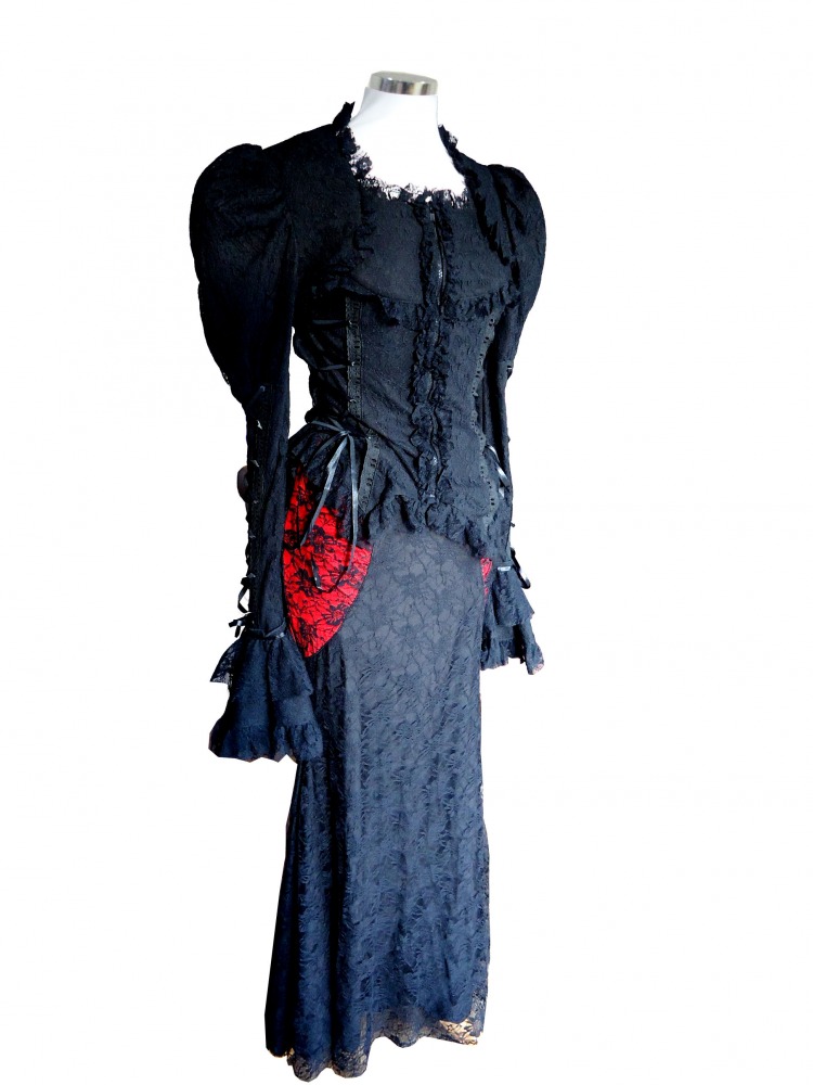 Ladies Victorian Edwardian Day Costume Size 10 - 12 Image